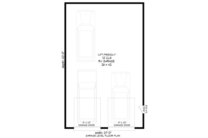 Dream House Plan - Floor Plan - Main Floor for Country House Plan #932-368, 0 bath