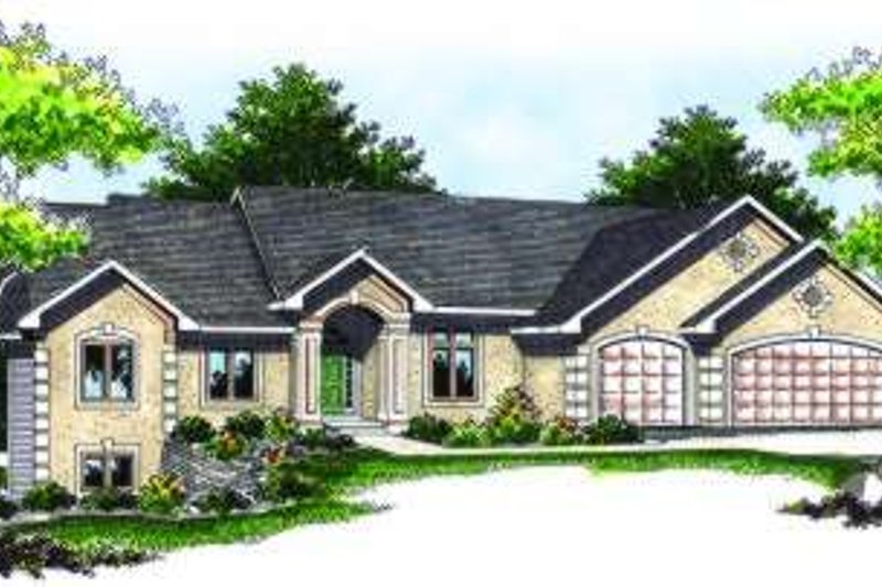 Home Plan - European Exterior - Front Elevation Plan #70-791