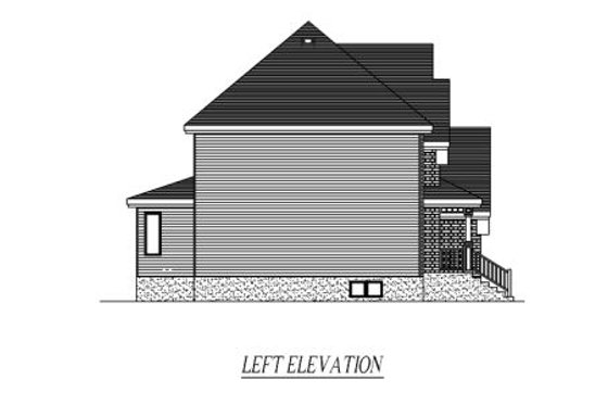 Exterior - Other Elevation for Country House Plan #138-307 - 3 bed, 1.5 bath