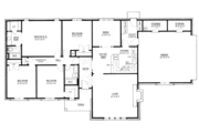 Modern Style House Plan - 4 Beds 2 Baths 1870 Sq/Ft Plan #36-386 
