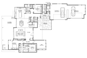 Contemporary Style House Plan - 4 Beds 4.5 Baths 4021 Sq/Ft Plan #892 ...