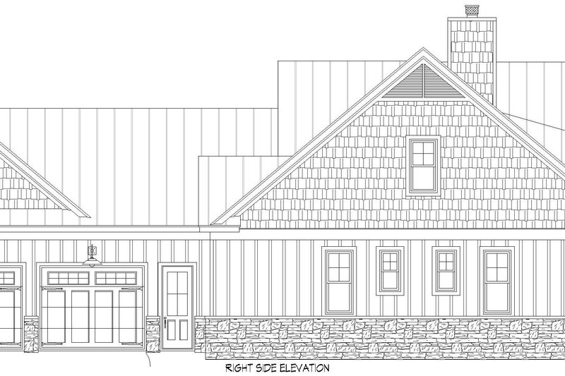 House Blueprint - Exterior - Other Elevation 6 for Southern House Plan #932-1180 - 3 bed, 3 bath