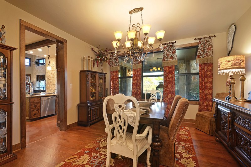 Architectural House Design - Interior - Dining Room for Ranch House Plan #140-149 - 3 bed, 2.5 bath