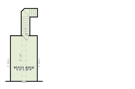 Floor Plan - Upper Floor for European House Plan #17-1124 - 4 bed, 2 bath