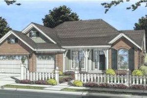 Traditional Exterior - Front Elevation Plan #20-1830