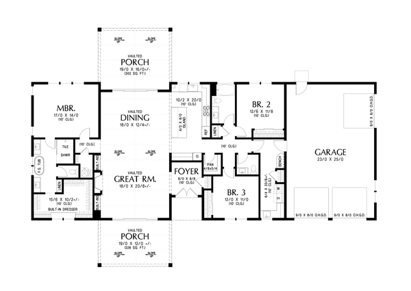 Home Plan - Barndominium Floor Plan - Main Floor Plan #48-1200