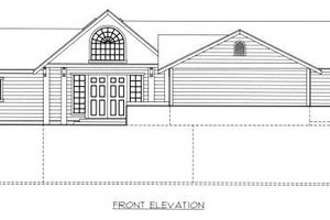 Exterior - Other Elevation 1 for Ranch House Plan #117-567 - 2 bed, 2.5 bath