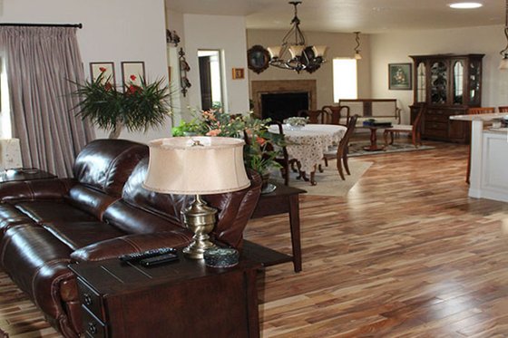 Interior - Family Room for European House Plan #20-2198 - 3 bed, 2 bath