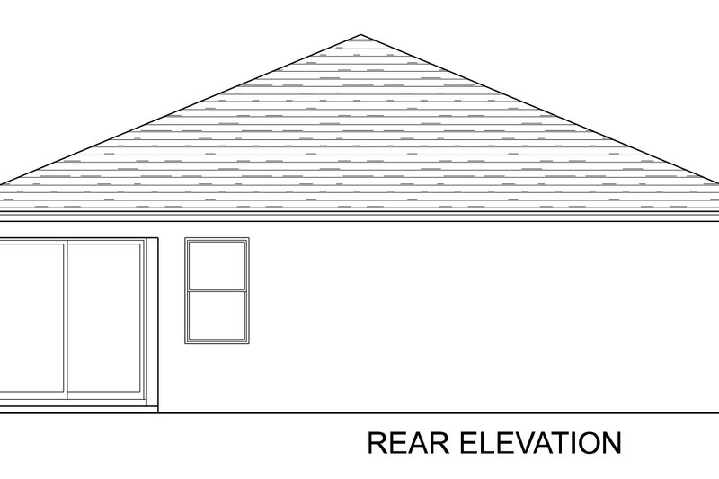 Dream House Plan - Exterior - Rear Elevation for Traditional House Plan #1058-249 - 4 bed, 2 bath