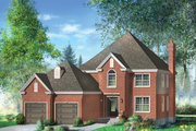 European Style House Plan - 4 Beds 2 Baths 2532 Sq/Ft Plan #25-4706 