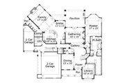 European Style House Plan - 4 Beds 4.5 Baths 5520 Sq/Ft Plan #411-695 