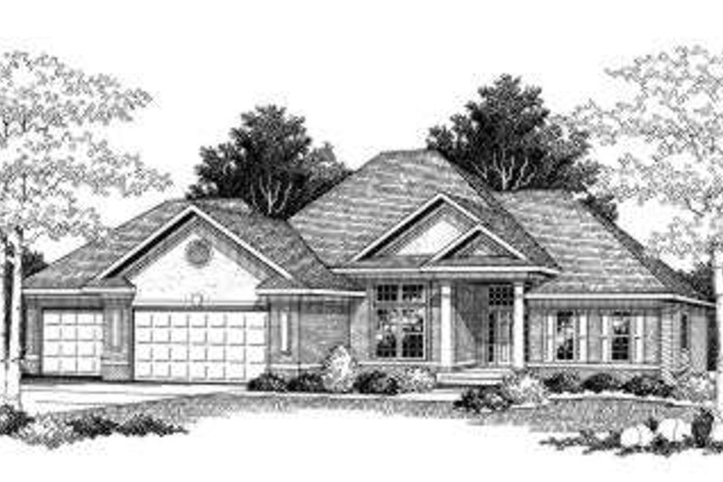 Architectural House Design - Traditional Exterior - Front Elevation Plan #70-773