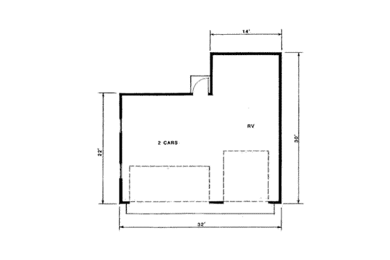 Floor Plan - Main Floor for Traditional House Plan #116-137, 0 bath