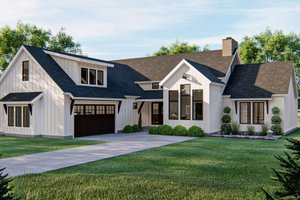 Farmhouse Exterior - Front Elevation Plan #455-264