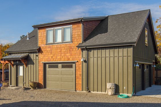 Exterior - Front Elevation 3 for Barndominium House Plan #124-944 - 2 bed, 1 bath