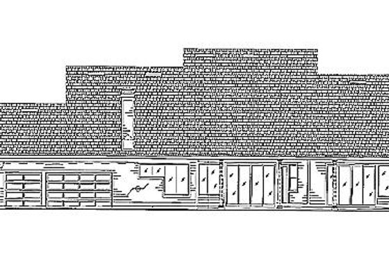 Exterior - Rear Elevation for Colonial House Plan #417-301 - 4 bed, 3 bath