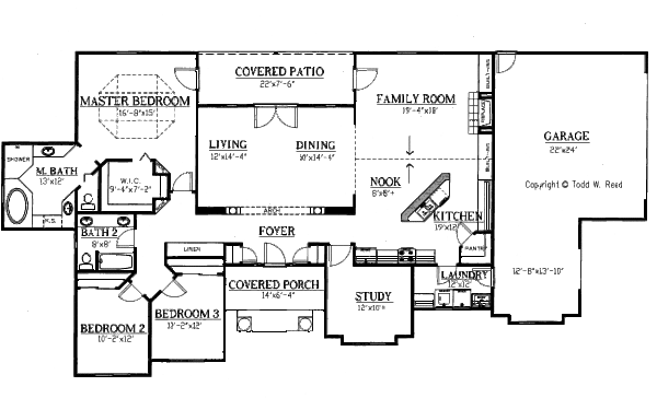 Home Plan - Traditional Floor Plan - Main Floor Plan #437-30