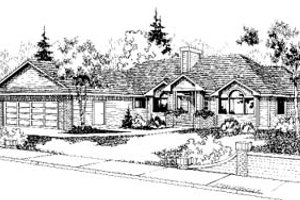 Traditional Exterior - Front Elevation Plan #60-154