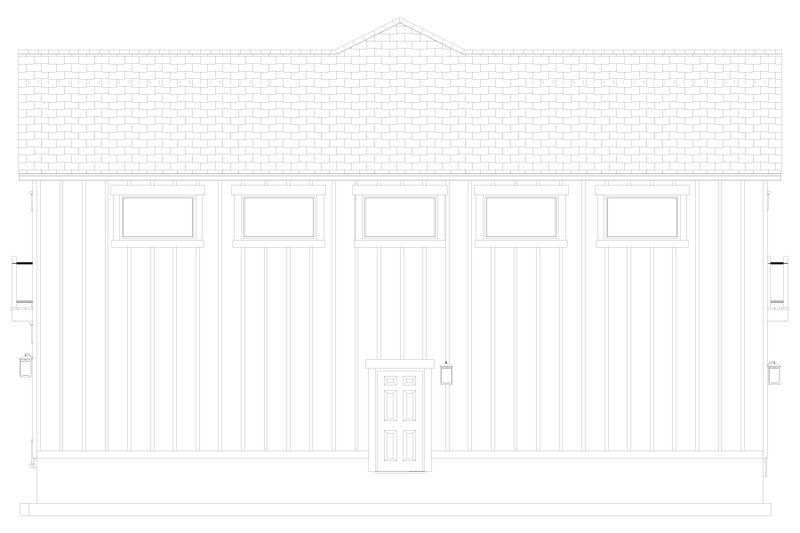 House Plan Design - Exterior - Other Elevation 1 for Barndominium House Plan #1060-371 - 1 bed, 2 bath