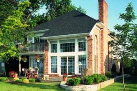 Exterior - Rear Elevation for Cottage House Plan #72-142 - 4 bed, 3 bath