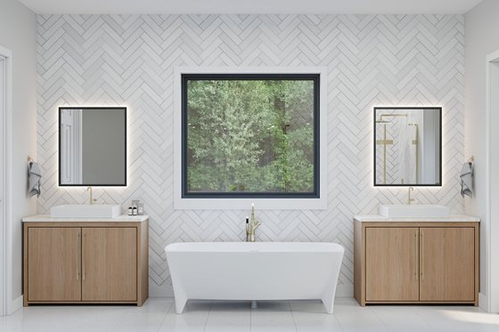 Interior - Master Bathroom for Farmhouse House Plan #1089-71 - 4 bed, 3.5 bath