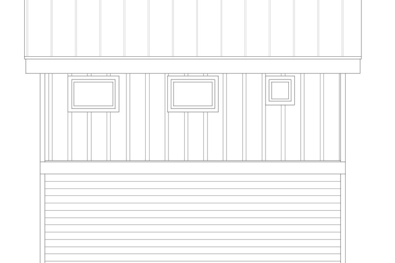House Plan Design - Exterior - Rear Elevation for Contemporary House Plan #932-403, 1 bath