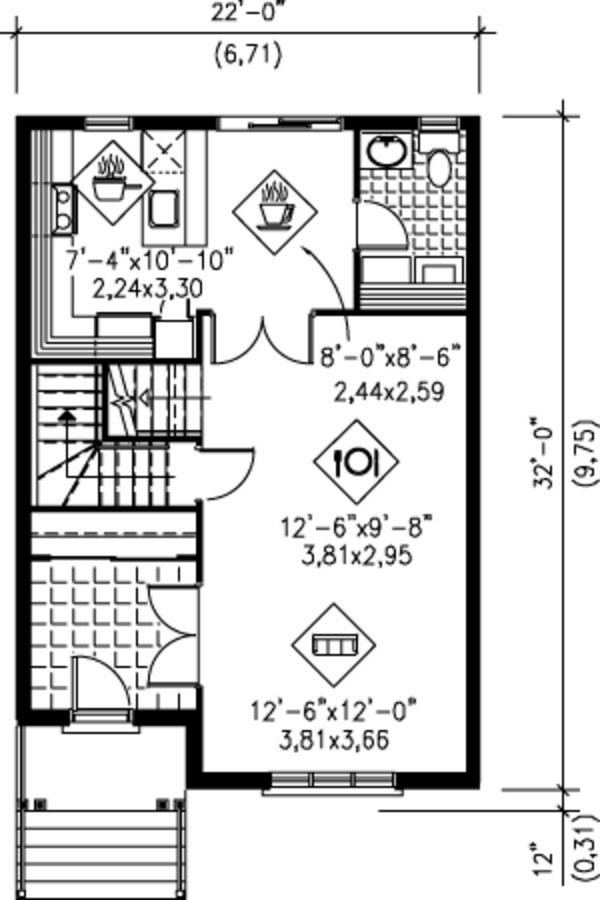 Victorian Floor Plan - Main Floor Plan #25-4228