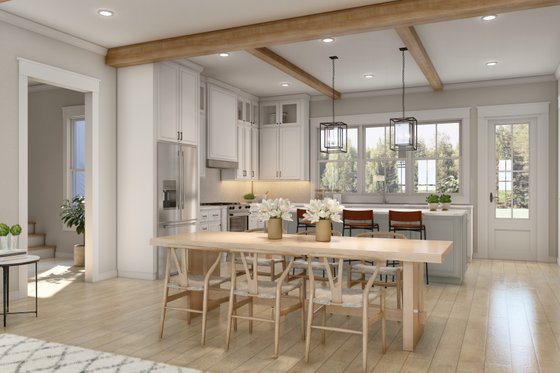 Interior - Dining Room for Farmhouse House Plan #430-256 - 2 bed, 2 bath