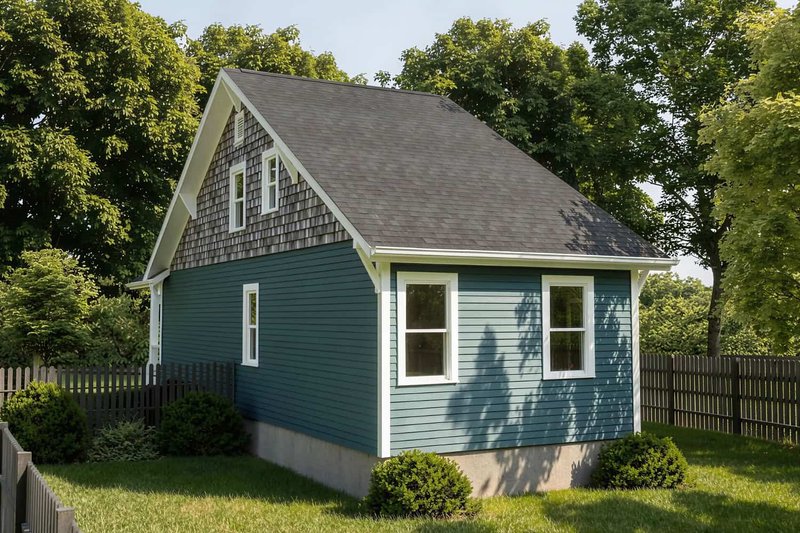 House Plan Design - Exterior - Rear Elevation for Bungalow House Plan #79-312 - 3 bed, 2 bath
