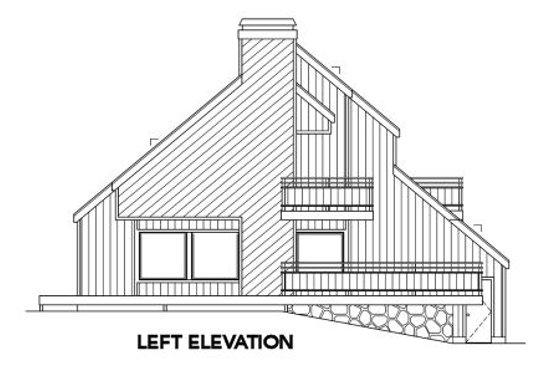 Exterior - Other Elevation for Contemporary House Plan #116-125 - 3 bed, 2 bath