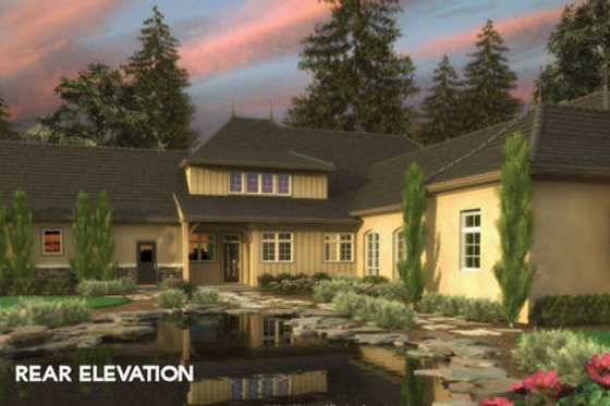 Exterior - Other Elevation for European House Plan #48-363 - 5 bed, 4.5 bath