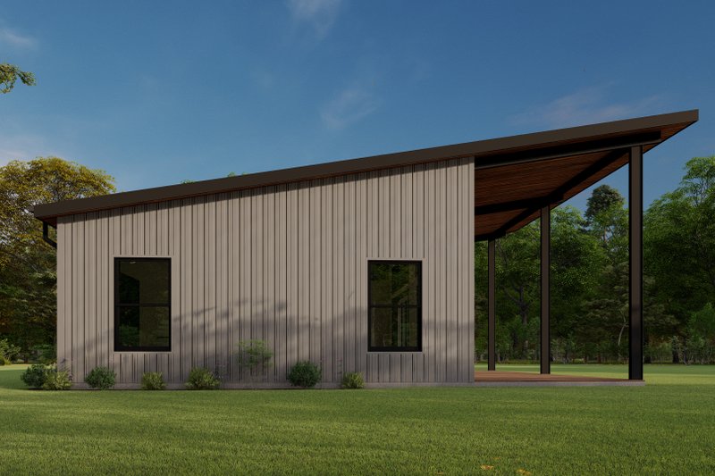 House Design - Exterior - Other Elevation 5 for Barndominium House Plan #1092-46 - 2 bed, 2 bath