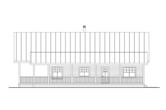 Exterior - Other Elevation 1 for Craftsman House Plan #124-1385 - 2 bed, 2.5 bath