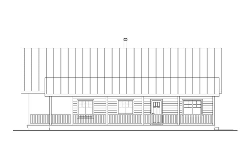 House Plan Design - Exterior - Other Elevation 1 for Craftsman House Plan #124-1385 - 2 bed, 2.5 bath