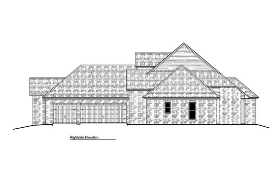 Exterior - Other Elevation 1 for Traditional House Plan #1081-23 - 4 bed, 3 bath