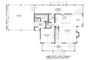 Floor Plan - Main Floor for Country House Plan #932-360 - 3 bed, 2.5 bath