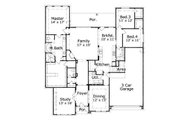 European Style House Plan - 4 Beds 3.5 Baths 3353 Sq/Ft Plan #411-597 