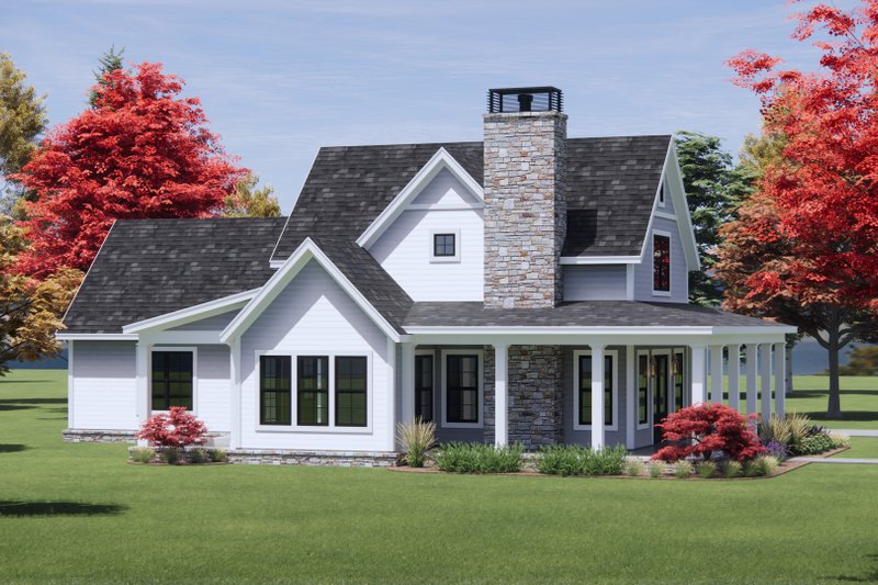 Dream House Plan - Exterior - Front Elevation 6 for Farmhouse House Plan #1096-131 - 3 bed, 2.5 bath