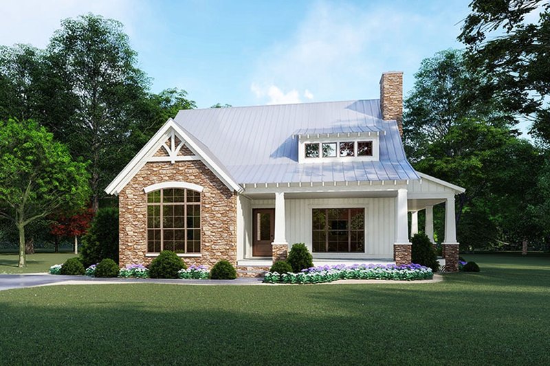 Architectural House Design - Cottage Exterior - Front Elevation Plan #923-118