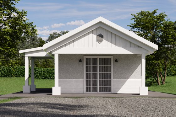 Exterior - Front Elevation 4 for Traditional House Plan #1106-150 - 1 bed, 1 bath