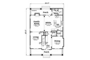 Bungalow Style House Plan - 4 Beds 2.5 Baths 2707 Sq/Ft Plan #419-291 