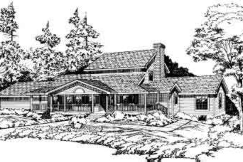 Country Style House Plan - 3 Beds 2.5 Baths 2346 Sq/Ft Plan #312-181
