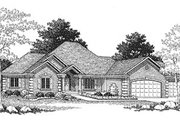 European Style House Plan - 4 Beds 3.5 Baths 4480 Sq/Ft Plan #70-451 