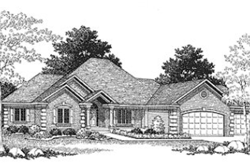 Home Plan - European Exterior - Front Elevation Plan #70-451
