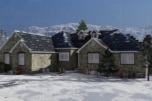 Dream House Plan - Ranch Exterior - Front Elevation Plan #1060-13