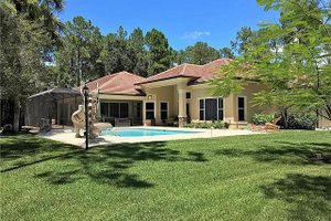 Exterior - Rear Elevation for Mediterranean House Plan #548-1 - 4 bed, 3 bath