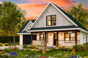 Traditional Style House Plan - 3 Beds 2 Baths 1497 Sq/Ft Plan #54-614 