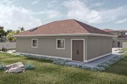 Mediterranean Style House Plan - 0 Beds 2 Baths 453 Sq/Ft Plan #455-473 