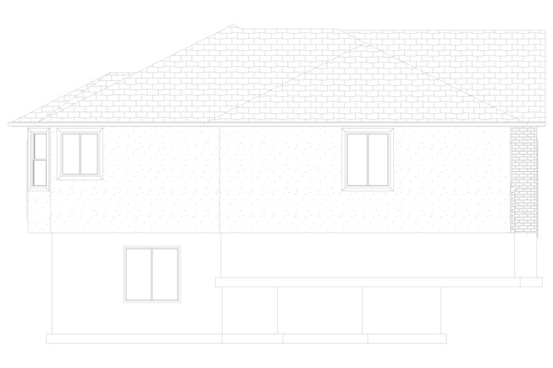 House Blueprint - Exterior - Other Elevation 2 for Ranch House Plan #1060-439 - 3 bed, 2.5 bath