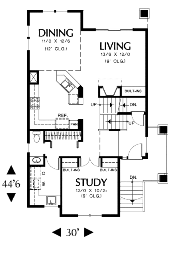 House Design - Traditional Floor Plan - Main Floor Plan #48-441